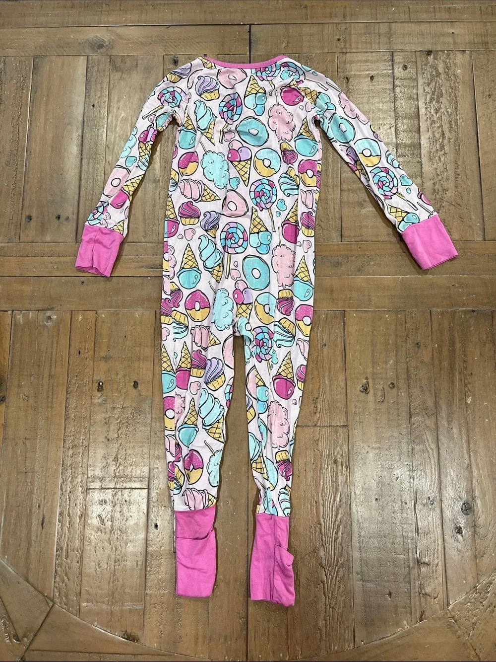 Little sleepies sweet treats bamboo zippy 18-24 months donuts ice cream cupcakes